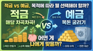 적금 vs 예금, 목적에 따라 뭘 선택해야 할까? 5 saving