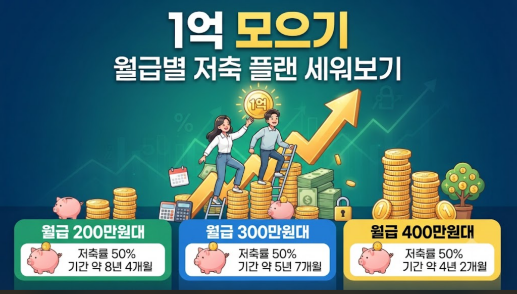 1억 모으기, 월급별 저축 플랜 세워보기 1 image 10