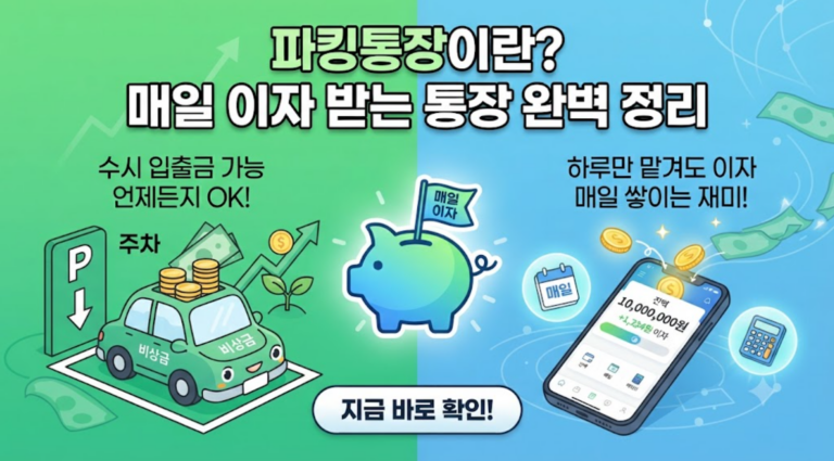 파킹통장이란? 매일 이자 받는 통장 완벽 정리 4 title